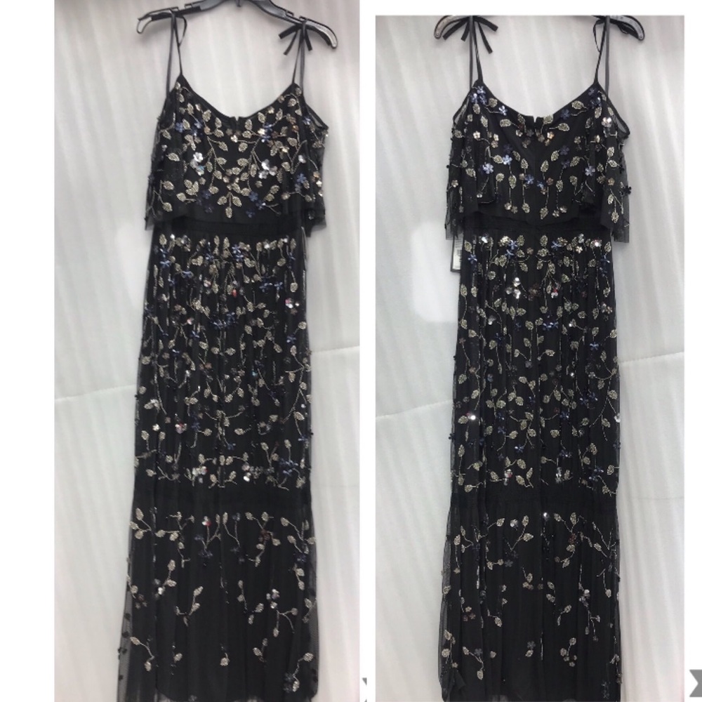 Adrianna Papell boho inspired long gown - Picture 5 of 10